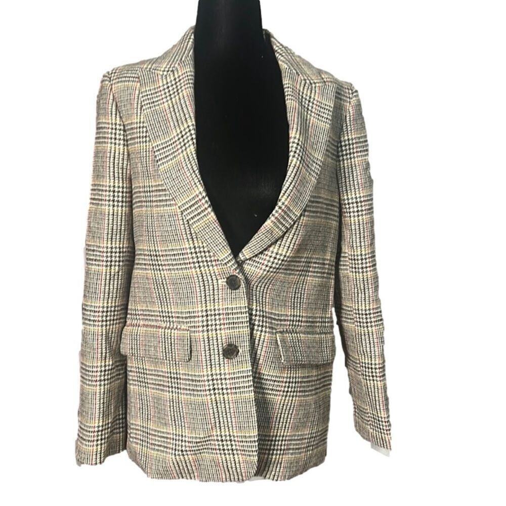 NWT J.CREW SOMMERSET BLAZER IN HOUNDSTOOTH ENGLISH WOOL‎ SIZE 2